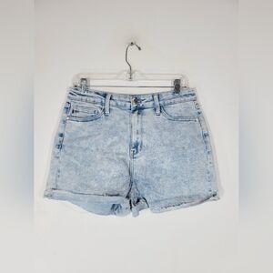 Judy Blue Light Wash Jean Shorts, Size Large